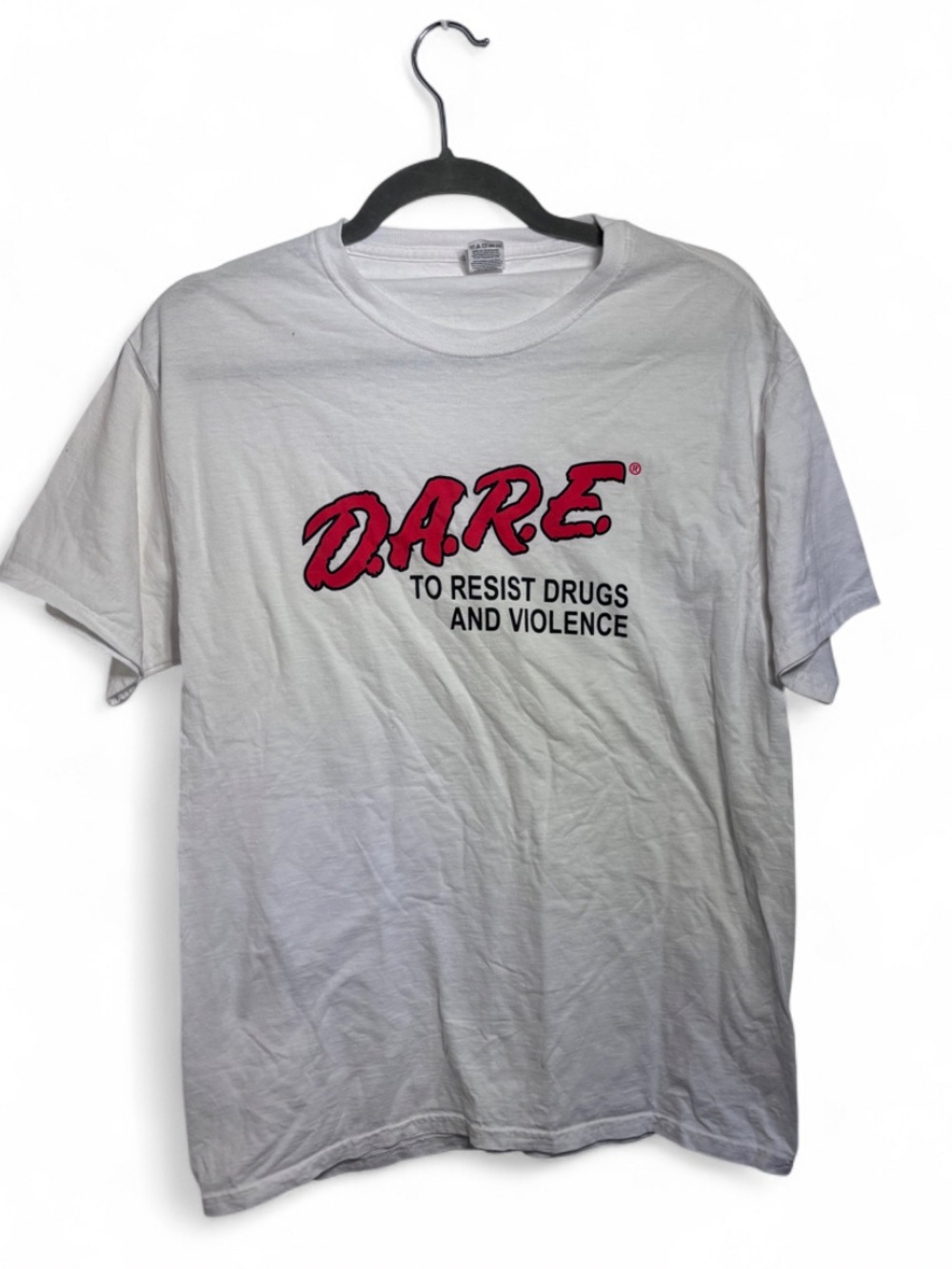 D.A.R.E. "To Resist Drugs and Violence" Graphic T-Shirt White M